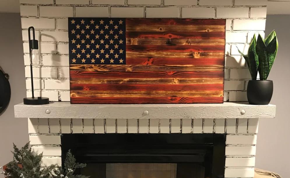 natural american flag home decor the american list